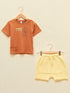 LC Waikiki Crew Neck Short Sleeve Winnie the Pooh Printed T-Shirt and Shorts 2-Piece Set